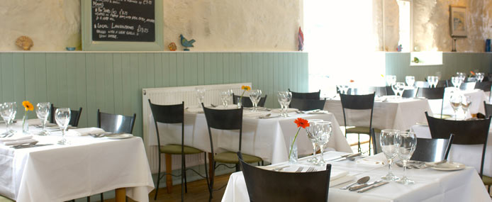 The dining area